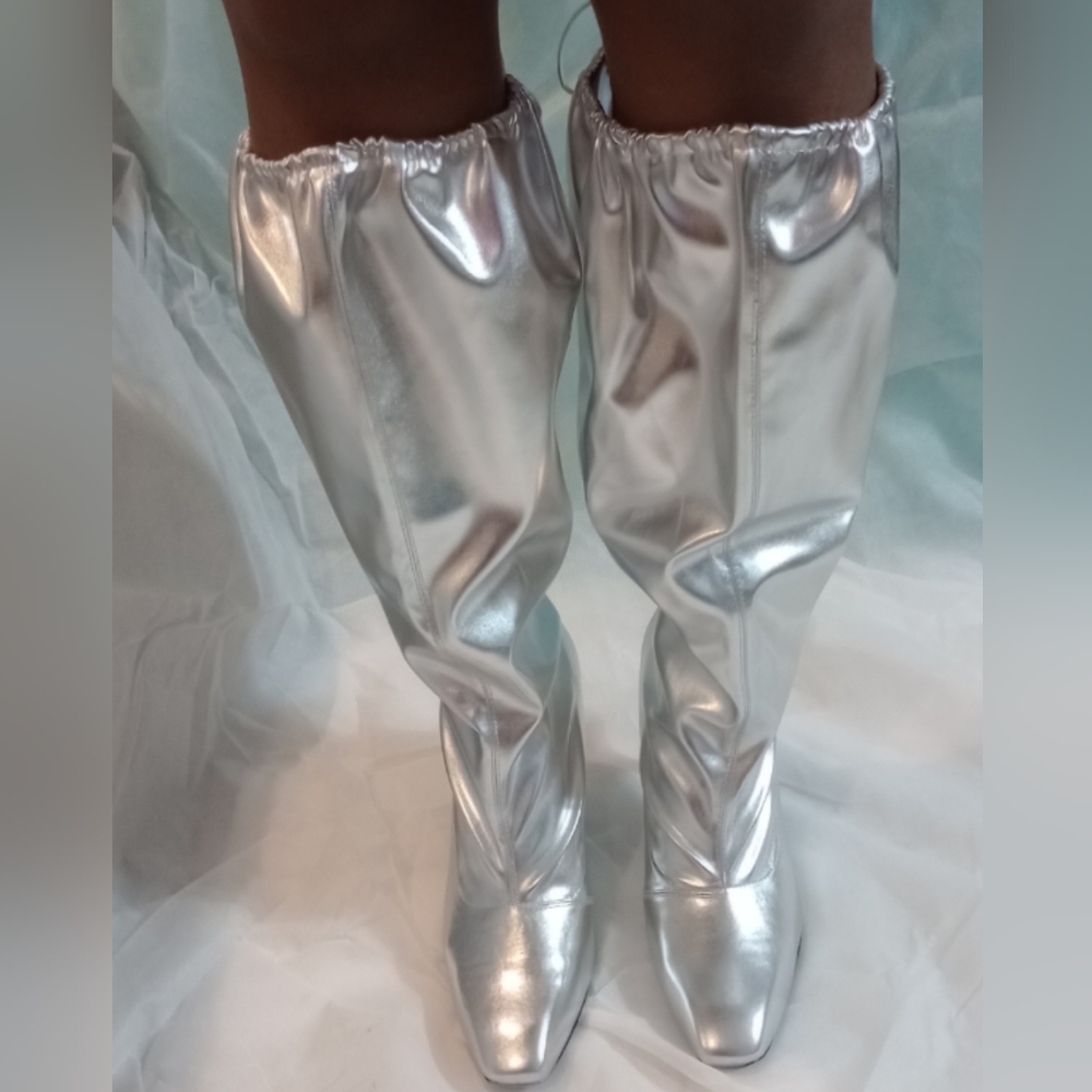 Elastic Crunchy Top Slide thru Boots